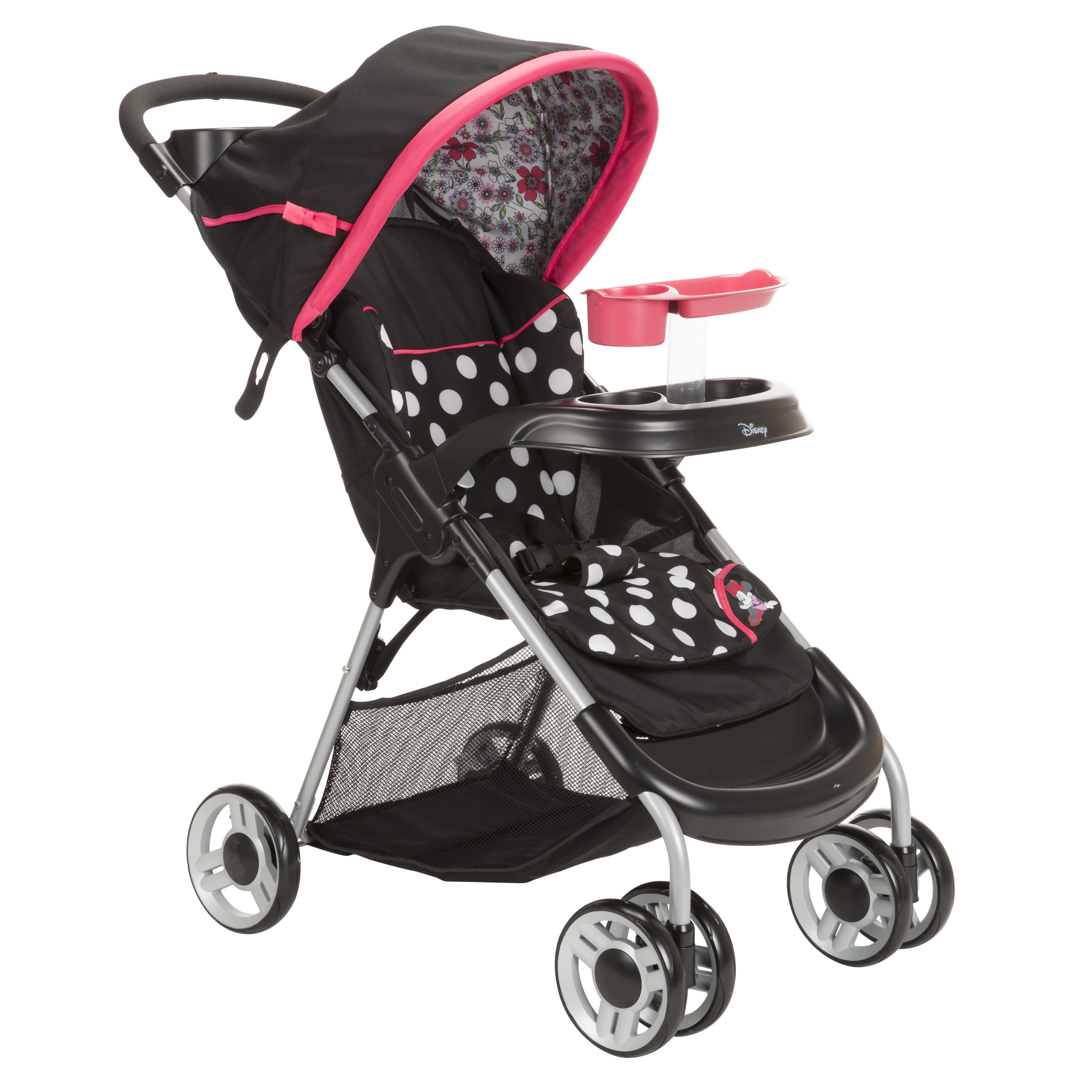 Disney Baby Lift & Stroll Plus Travel System, Minnie Coral Flowers - image 4 of 18