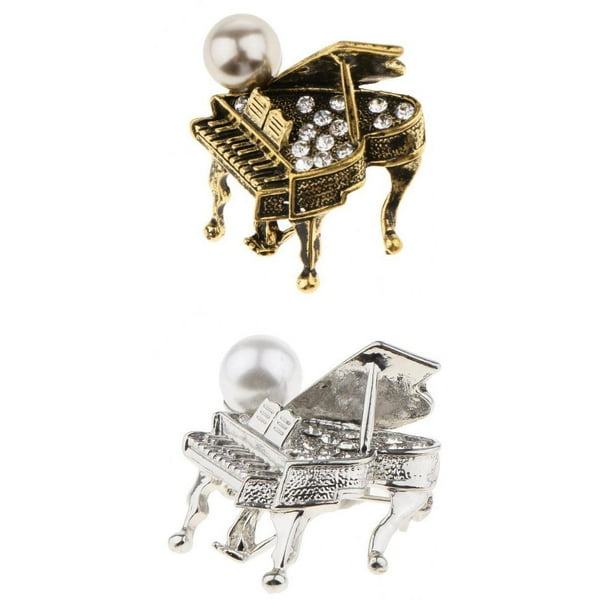 Piano brooch on sale