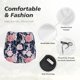 thumbnail image 4 of Balery Rose Flowers Pantalones cortos deportivos para mujer con forro y dos bolsillos, elásticos, para entrenamiento, gimnasio, yoga-XX-Large, 4 of 7