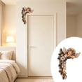thumbnail image 5 of Diceymbol 9.84 Inch Christmas Angel Door Frame Corner Decoration, Elegant Angel Doorway Decor with Stars Evergreen Pinecones Gold Ribbon and Bells for Home, 5 of 5