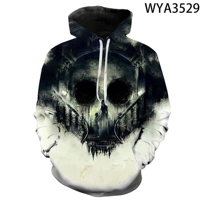 Sudaderas con capucha de terror para hombres, mujeres y niños, sudaderas con estampado 3D, ropa de calle informal para niños, jersey de manga larga, Tops de moda