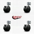 thumbnail image 2 of 2-3/8 Inch Twin Wheel Casters with Brakes and Side Mount Brackets Set of 4 SCC, 2 of 2