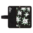 thumbnail image 3 of Leather For Samsung Galaxy S26 Plus 5G 6.7-inch Floral  Printed Wallet Case, With Card Holder,Wristband,Magnetic Clasp Kickstand Folio Cover,Black,For Galaxy S26 Plus 5G, 3 of 8