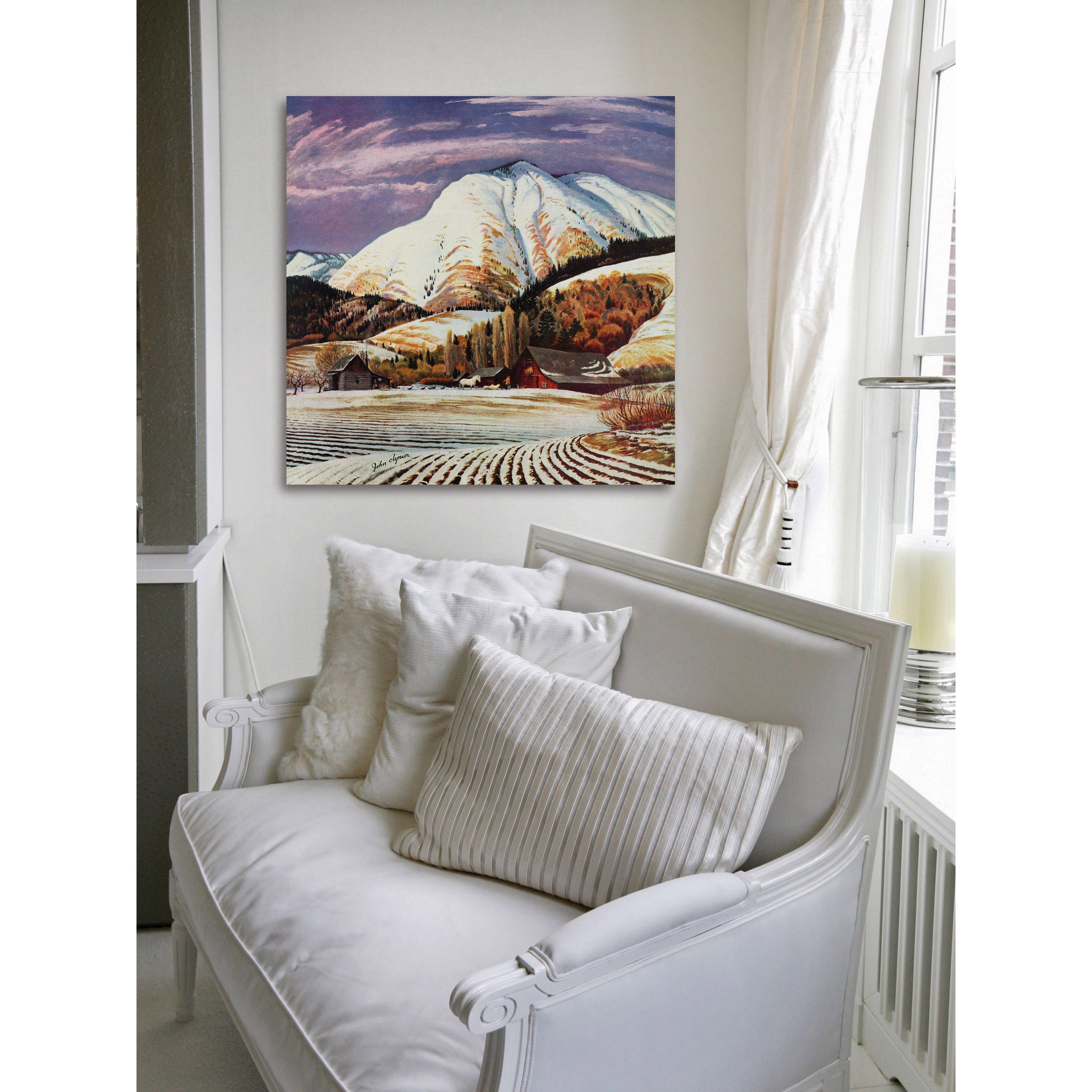 "Cascade Mountain" Painting Print on Wrapped Canvas