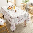 thumbnail image 2 of Spring Tablecloth for Rectangle Tables Wildflowers Floral Herbs Washable Table Cover, Floral Table Cloth 54 x 72 Inch for Kitchen Dining Indoor Outdoor Tabletop Decoration, 2 of 6