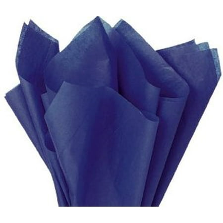 Wrapping Tissue - 100 Sheets DARK BLUE Gift Wrap Pom Pom Tissue Paper 15x20