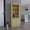 Beige, variant on Lafayette Bar Cabinet with 4-Bottle Rack, Upper Glass Holder and Dual Door Design Macadamia