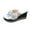 Silver Wedges Shoes for Women, variant on Hopeusnice Wedges Shoes for Women Non-Slip PU Materials Summer Shoes Breathable Thick-Soled Wedge Heel Women's Wedges Shoes Soft Open Toe Sandals Trendy Flexible Walking Shoes Gold 37