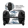 thumbnail image 4 of Easygdp Colorful Shark Double-Sided Printed Elastic Suitcase Protective Cover,Invisible Zipper, Business Trip Luggage Cases,Washable And Resistant To Falling -X-Large, 4 of 9