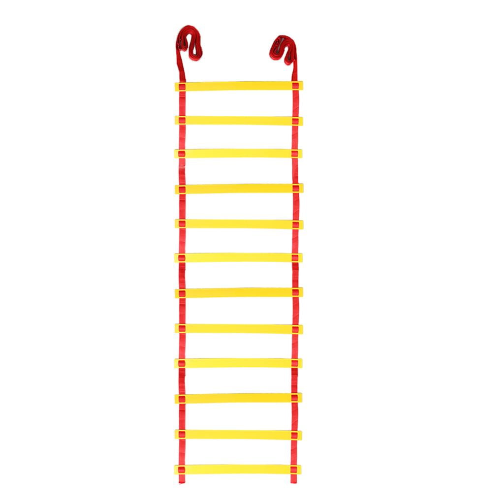 Nishiyuenyi Agility Ladder 2inch 12 Adjustable Rungs | Fitness Training Equipment Agility | Basketball, Soccer, Football, Optional Colors Yellow