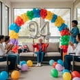 thumbnail image 3 of Silver Number 94 Mylar Foil Balloon 40 inch - Helium or Air Filled Metallic Balloons for 94th Birthday Party, Graduation, Corporate Event Decorations, 3 of 8