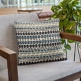 thumbnail image 6 of Plutus Brands Blue Plutus Harmony Border Luxury Throw Pillow 22 in x 22in, Double Sided 22" x 22", 6 of 8