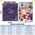 thumbnail image 2 of LHSHID Mother Blanket Gifts Purple Mom Throw Blanket Cozy Flannel Blanket for Mom Soft I Love You Mom Blanket from Daughter Son Fluffy Fleece to My Mom Blanket for Mama Women Mothers Day Birthday, 2 of 9