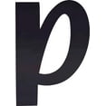 thumbnail image 1 of Acrylic Letter P Icebold, 6'' Tall Transparent Black Acrylic Alphabet Letters, Reception Alphabet Sign, 1 of 5