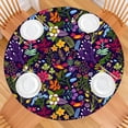 thumbnail image 2 of Round Picnic Table Cloth 100% Waterproof & Oil Proof, Elastic Fitted Table Cover for 36"-44" Round Tables, for Dining, Camping, Outdoor, 2 of 7