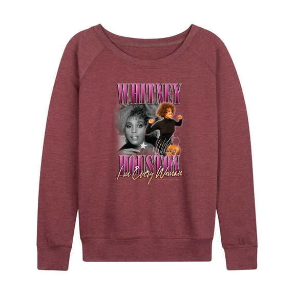 Whitney Houston - Every Woman - Women's Lightweight French Terry Long Sleeve Shirt