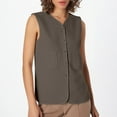 thumbnail image 2 of Women's Snowman Print Sleepwear Sleeveless Vest and Shorts Lightweight Two Piece Pajama Set, 2 of 2