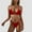 Red, variant on UTSJKR Women's Bikini Set High Cut Triangle Sexy Tie Swimsuit Two Piece Beads Shoulder Straps Bathing Suit Red XL