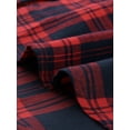 thumbnail image 6 of MODA NOVA Juniors Cotton Boyfriend Button Front Short Sleeves Plaid Shirt S Red Blue, 6 of 6