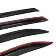 thumbnail image 4 of Ikon Motorsports Compatible with 94-97 Honda Accord Sedan Acrylic Window Visors Vent Windshield Deflector Rain Guard 4Pc Set Outside Mount 1994 1995 1996 1997, 4 of 8
