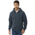 thumbnail image 2 of Pdbokew Hoodies for Men Heavyweight Fleece Sweatshirt - Full Zip Up Fleece Jacket GreyBlue XL, 2 of 7