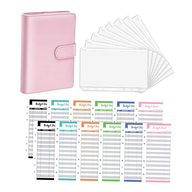 Carpeta de Cuaderno de Cuero Gloria cuaderno de facturas Rosado