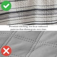 thumbnail image 5 of Southshore Fine Living, Inc. Oversized Queen Quilt Set, Striped Grey Quilt Bedspread Queen or Full, 3-Piece Coastal Bedding Set with Quilt and 2 Matching Shams, Soft Microfiber Quilt, Grey Stripes, 5 of 9