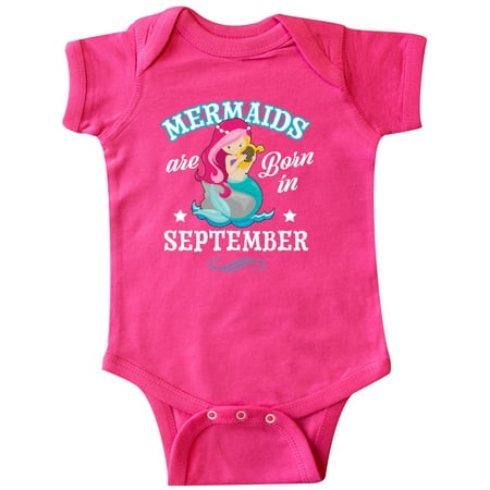 

Inktastic Mermaids are born in September Birthday Gift Baby Girl Bodysuit