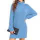 thumbnail image 2 of Rib Knit Dress, Casual Sweater Dress Soft Loose Stylish Long Sleeve For Lady For Party ANGGREK Otros, 2 of 8