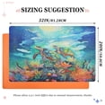 thumbnail image 3 of joogoo Door Mats Sea Turtles in Ocean Outdoor Indoor Entrance Low Profile Floor Rugs 32"x20" Carpet, 3 of 8