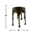 thumbnail image 5 of Bergamo Art 8" Decorative Handmade Aluminum Modern Candle holder in Brass, 5 of 5