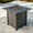 Gray, variant on Phoneix 28” Propane Fire Pit Table for Outside with Lava Rocks, Weatherproof Protective Cover and Electronic Ignition, Black