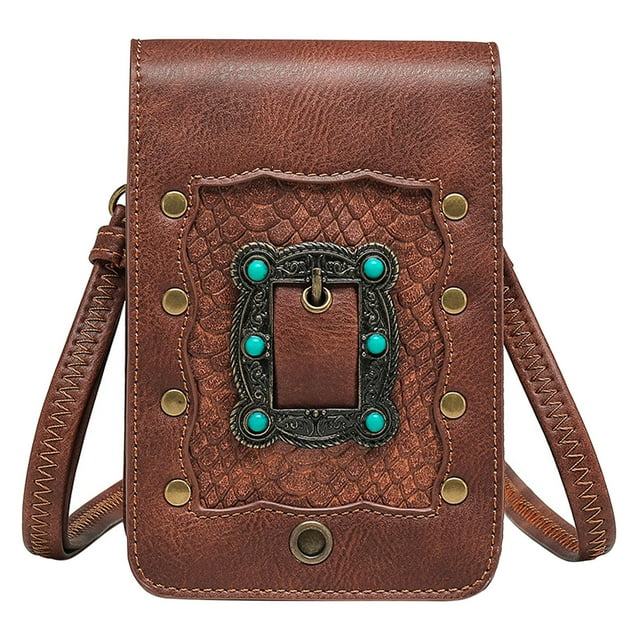 de hombro tipo bandolera Vintage, cartera para s de crédito, riñonera, monedero para salir , ir de , caminar, Yinane Bolsas de hombro