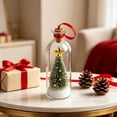 thumbnail image 2 of Recordable Christmas Tree Message in a Bottle Ornament with Playback | Voice Message Keepsake, Snow Scene Glass Bottle, Christmas Decoration,Glass-Yellow, 2 of 4