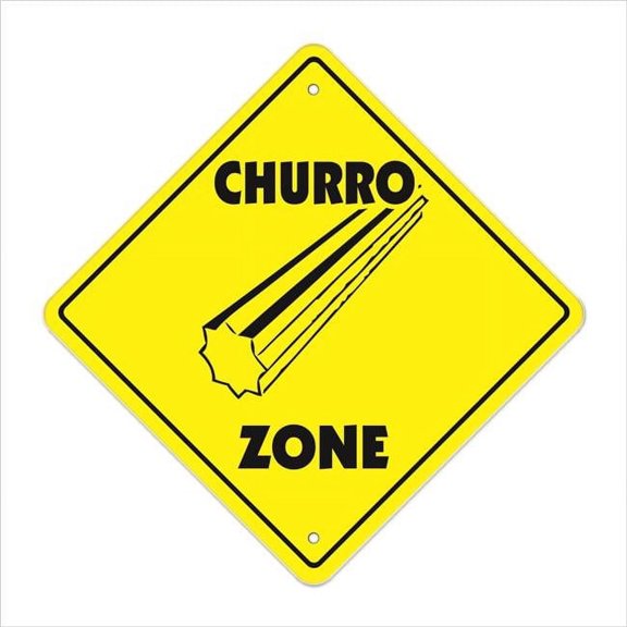 SignMission X-CHURRO 12 x 12 in. Churro Crossing Zone Xing Sign