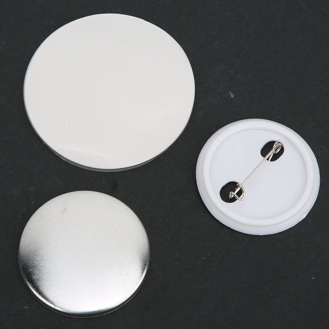 Badge Making Materials, Badge 100 Sets 37mm Badge Pin Diy Kit For Crafts Materials