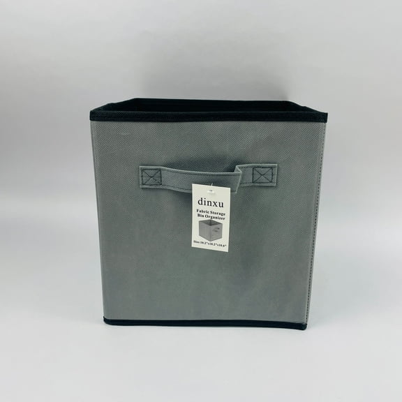 dinxu fabric storage bin organizer non-woven fabric bins with handles, foldable storage bin