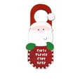 thumbnail image 2 of Kbndieu Christmas Door Hanger Decorations, Snowman Santa Claus and Xmas Stockings Holiday Decorations Wooden Indoor Door Knob for Home Hotel Bedroom Door Decor Christmas Decorations Clearance, 2 of 2