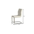 thumbnail image 5 of Benzara Lodia I Contemporary Side Chair, White, Set of 2-Color:White, 5 of 5