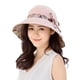 thumbnail image 1 of Eigraketly Sombrero de paja plegable para mujer y niña, para viajes al aire libre, playa, ala ancha Sombreros rosado Eigraketly PS10131-02, 1 of 6