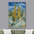 thumbnail image 2 of wall26 Canvas Print Wall Art Two Poplar Trees On The Road by Vincent Van Gogh Classic Historic Illustrations Fine Art Decorative Rustic Multicolor Colorful for Living Room, Bedroom, Office - 24", 2 of 5