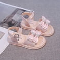 thumbnail image 4 of Eltusu Girls Sandals with Strap, Soft Sole Dance Open Toe Non Slip Summer Shoes Pink Size 11.5(Little Kids), 4 of 6