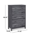 thumbnail image 5 of GDF Studio Titeca Contemporary 3 Piece Dresser and Nightstand Set, Sonoma Gray Oak, 5 of 11