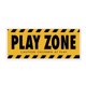 thumbnail image 1 of Stupell Industries Play Zone Precaución Niños Construcción Signo Amarillo Negro Diseñado por Stephanie Workman Marrott Placa de pared 7 X 17, 1 of 1