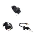 thumbnail image 2 of QualitChoice Ignition Key Switch Motorcycle Starter Door Lock Motorbike Vehicle Accessories Universal Replacement for 500 2000 2001 1 2, 2 of 6