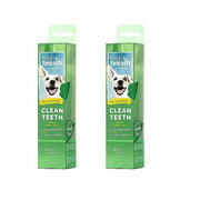 Angle View: Fresh Breath Clean Teeth 2 oz Gel Oral Care for Dogs No Brushing Dental Health (2 Pack)