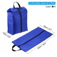 thumbnail image 2 of Uxcell Shoe Bags for Travel, Portable Shoe Bag with Zipper for Travel, Blue Green 4 Pack, 2 of 5