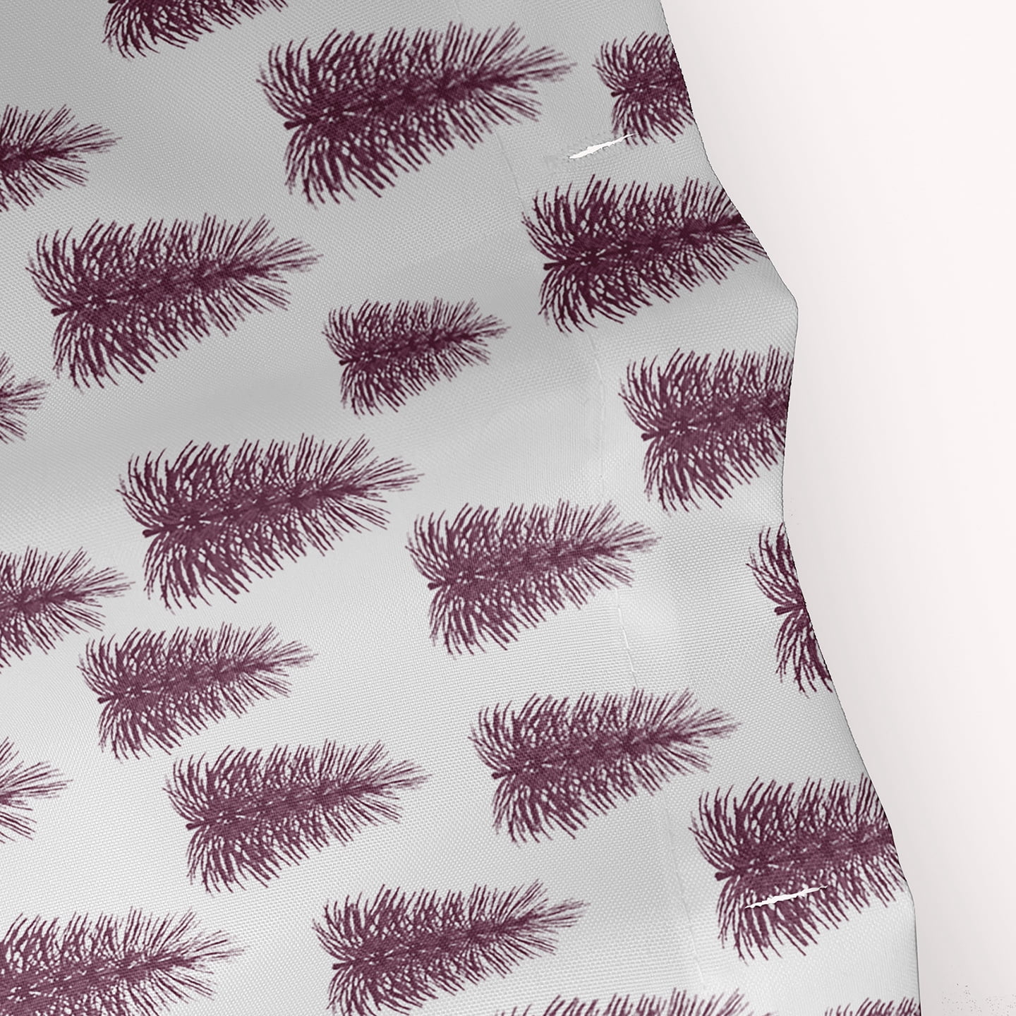 Simply Daisy 70" W x 73" L Christmas Trees Pattern Polyester Shower Curtain, Passion Flower [1 Ct]