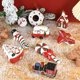 thumbnail image 4 of Colgante de árbol de Navidad, adornos colgantes de Casa de muñeco de nieve de caramelo rojo y blanco, decoraciones de fiesta de Navidad de Año Nuevo, regalo de Noel 2024, 4 of 4