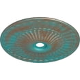 thumbnail image 3 of 36 5/8"OD x 3 5/8"ID x 2 3/8"P Galveston Ceiling Medallion (Fits Canopies up to 4 3/4"), Hand-Painted Copper Green Patina, 3 of 6